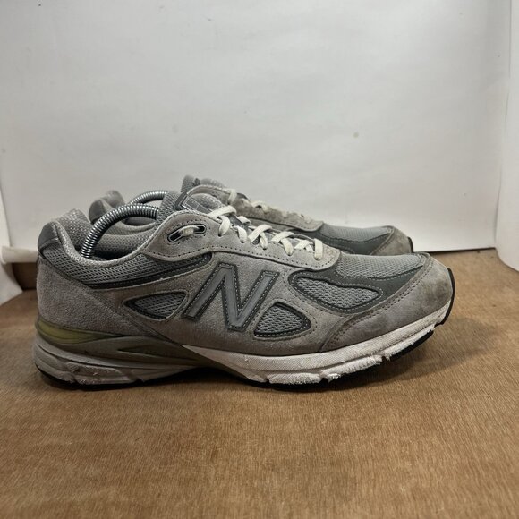 New Balance 990v4 Made in USA Grey Silver Men\'s Size 10.5 Shoes